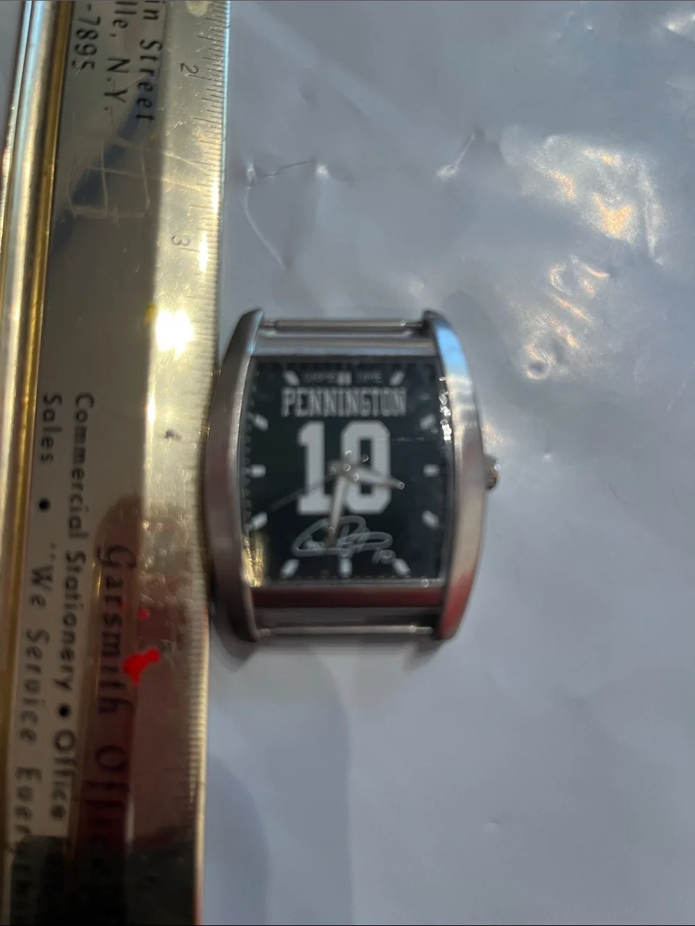 Penningtons Silver-Tone Men's Watch with Dark blue Dial and '10', never used